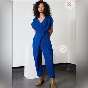 NWT royal blue Venus wrap jumpsuit by Rujuta Sheth, size XL